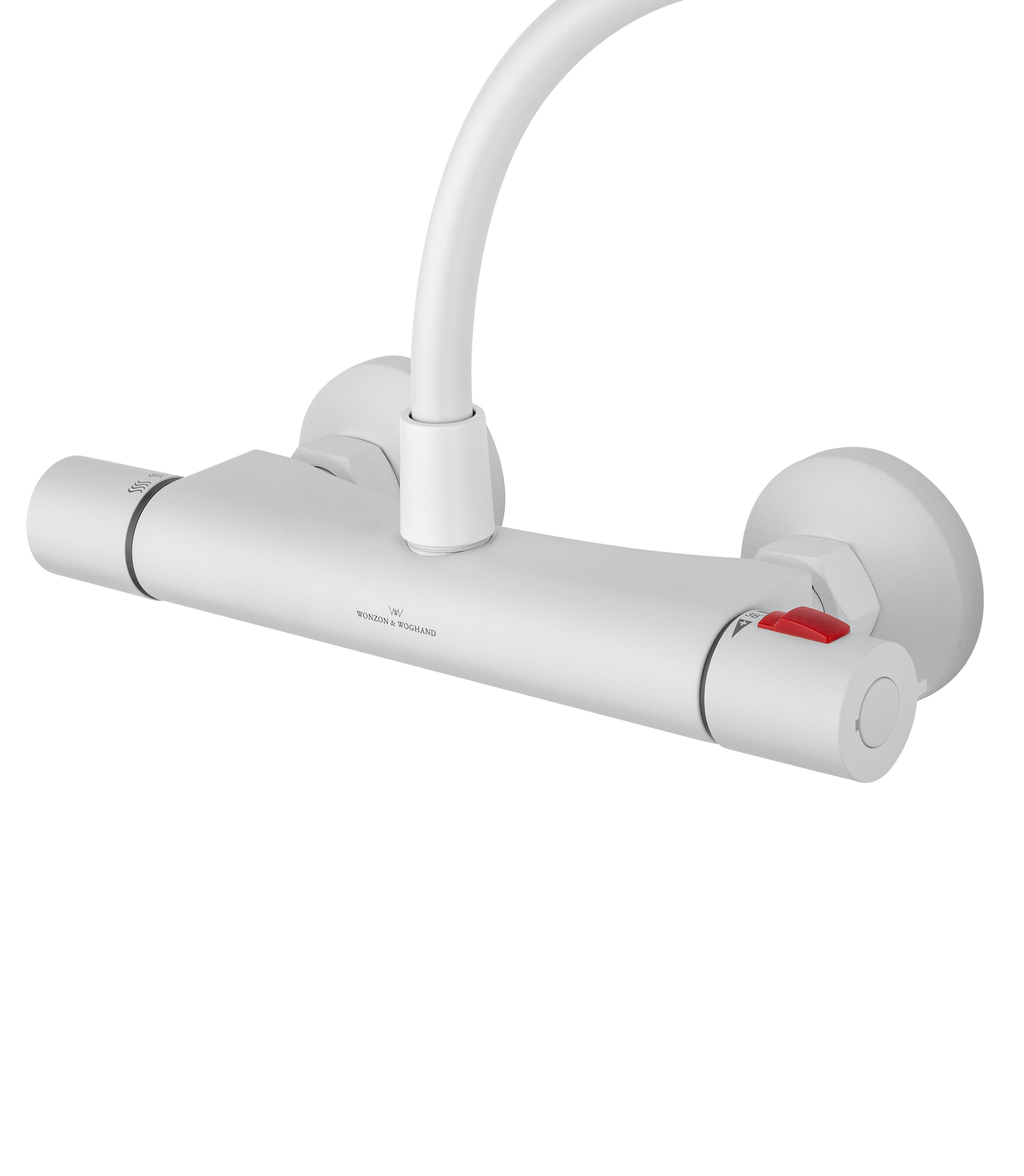 Смеситель для душа с термостатом WONZON & WOGHAND INN 5, Белый матовый (WW-B1005-A-MW) - Gidratop.ru изображение