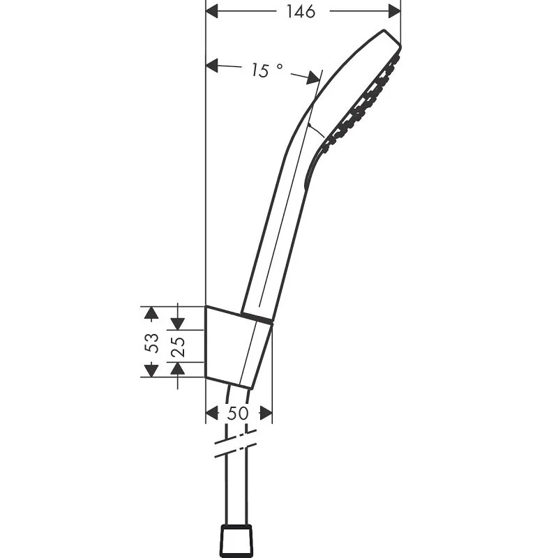 Душевой комплект Hansgrohe, хром, 71400000/71070000/26410400 - Gidratop.ru изображение