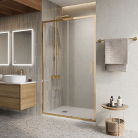 Душевая дверь BelBagno LUCE-BF-1-120-C-ORO - Gidratop.ru изображение