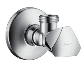 Вентиль угловой Hansgrohe E, G, хром, 13903000 - Gidratop.ru изображение