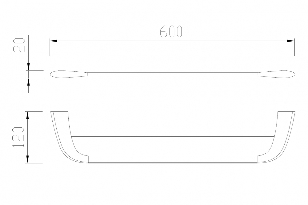 Полотенцедержатель двойной ABBER Nord AA1553 хром - Gidratop.ru изображение