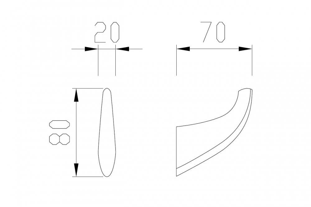 Крючок ABBER Nord AA1550 хром - Gidratop.ru изображение