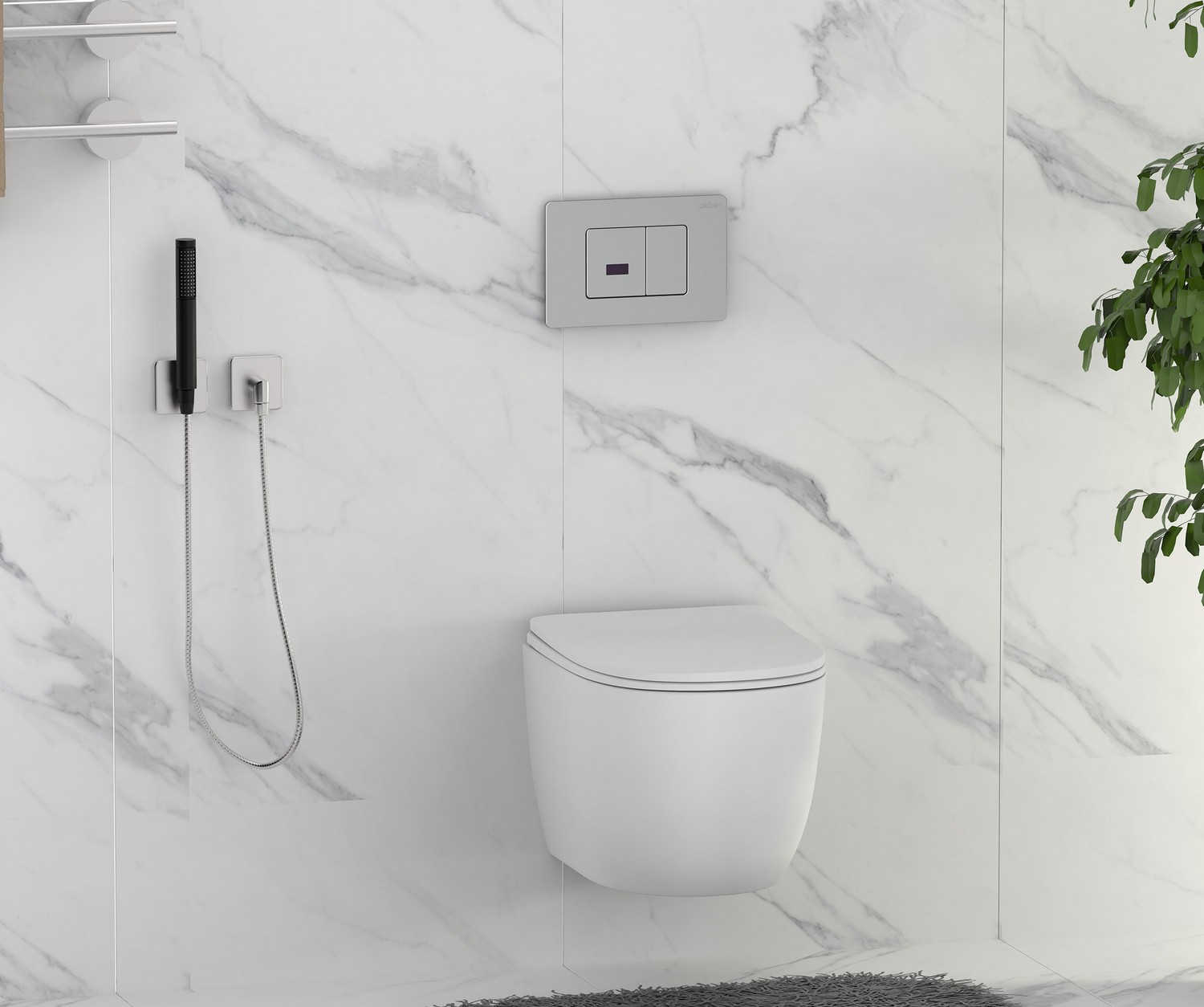 Кнопка смыва сенсорная ABBER AC0122S хром - Gidratop.ru изображение