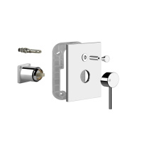 Gessi Emporio Via tortona внешние части для настенного смесителя на 2 выхода с переключателем ванна-душ, цвет: Chrome - Gidratop.ru изображение