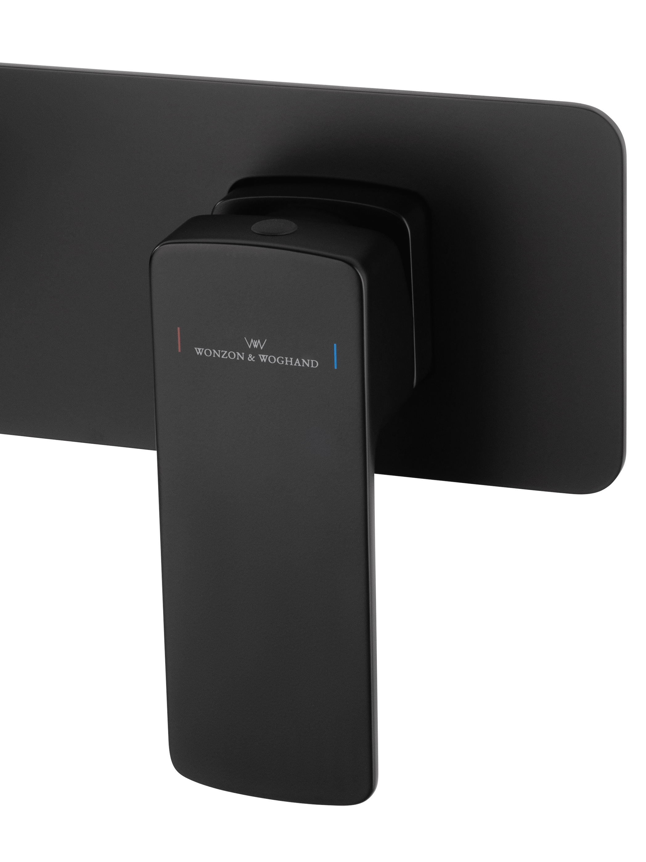 Смеситель для раковины встраиваемый WONZON & WOGHAND EDGE, Черный матовый (WW-88869003-MB) - Gidratop.ru изображение