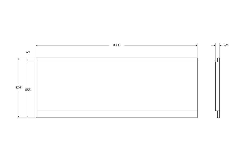 Передняя панель для акриловой ванны CEZARES EMP-160-SCR-W37 - Gidratop.ru изображение