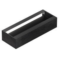 CADRO База под металлический каркас подвесная с одним выкатным ящиком c механизмами PUSH (BLUM) и функцией плавного закрывания, без верхней крышки, Nero, 1200x460x250, CADRO-120-1C-SO-NR-BLUM - Gidratop.ru изображение