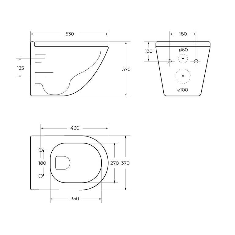 Унитаз подвесной безободковый BelBagno SENSO-TOR BB017CH-TOR/BB865SC - Gidratop.ru изображение