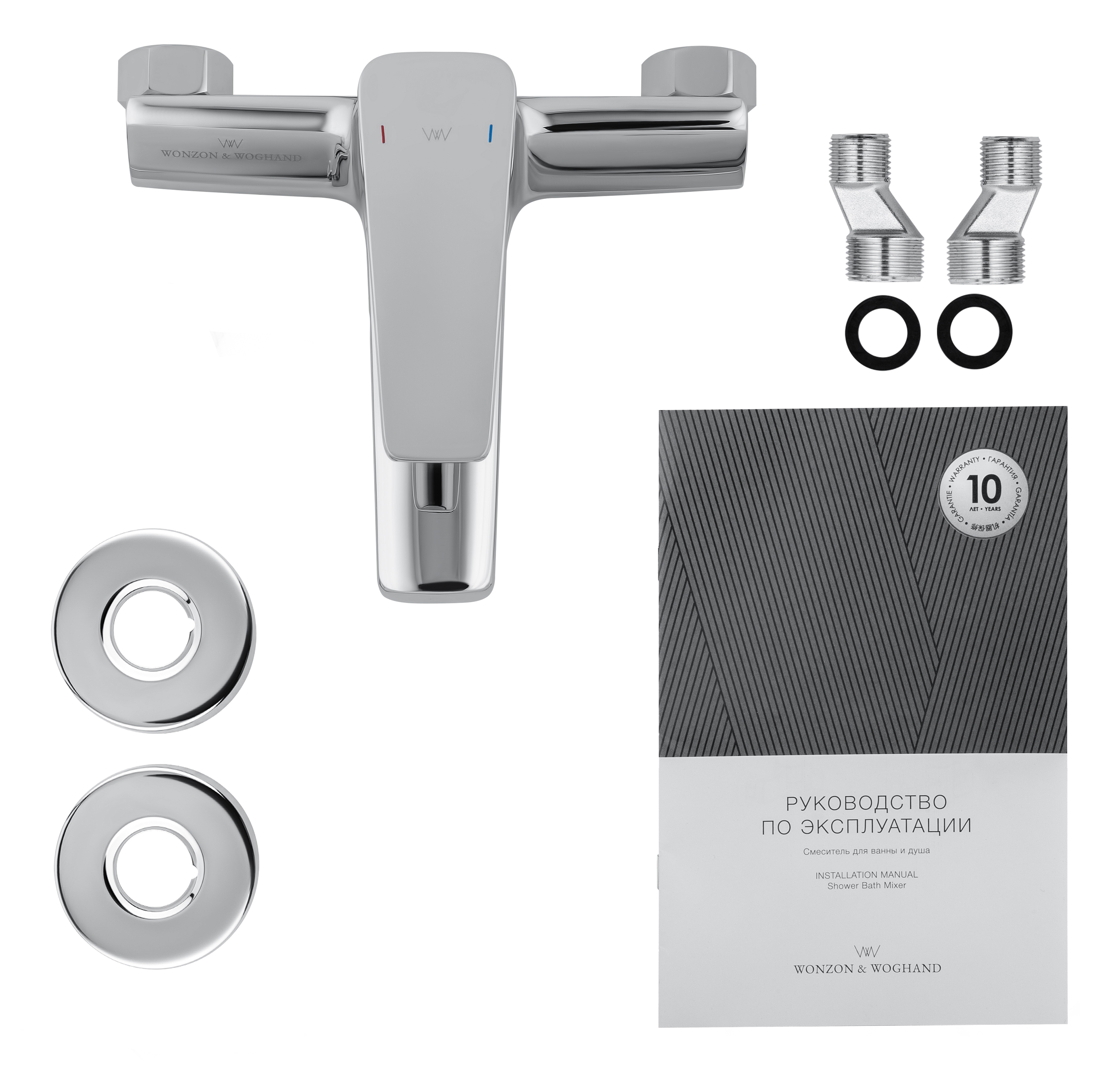 Смеситель для ванны WONZON & WOGHAND ATHENS, Хром (WW-083101-CR) - Gidratop.ru изображение