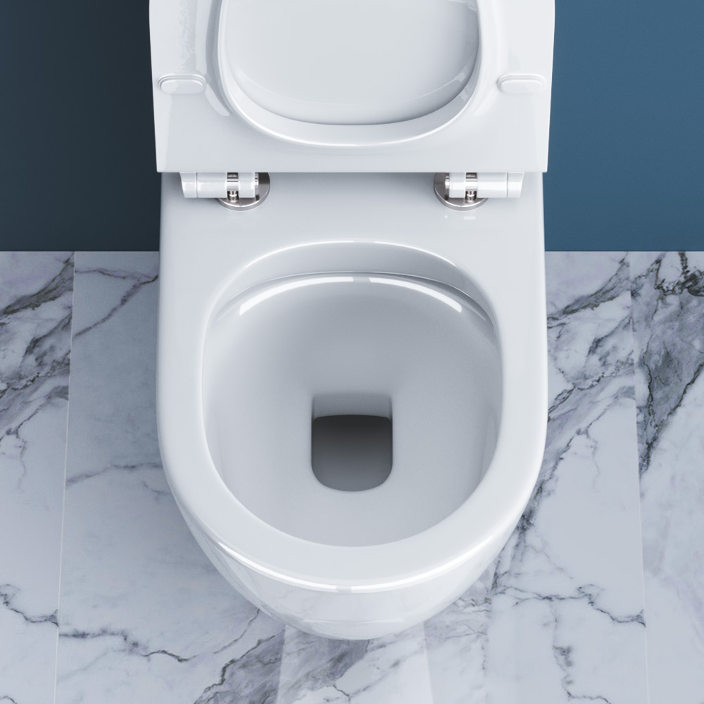 Унитаз-компакт безободковый BelBagno SFERA-R BB2141CPR/ BB2111SC - Gidratop.ru изображение