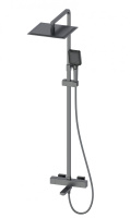 Душевая система с термостатом WONZON & WOGHAND, Темный графит (WW-88739901-BGM) - Gidratop.ru изображение