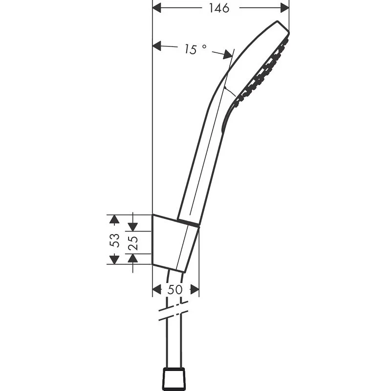 Душевой комплект Hansgrohe, хром, 71400000/71070000/26420400 - Gidratop.ru изображение