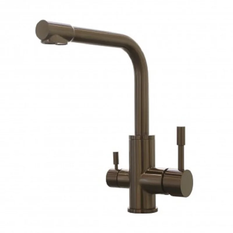 Смеситель Lemark Expert LM5061RGN для кухни с подключением к фильтру с питьевой водой, цвет розовое золото - Gidratop.ru изображение