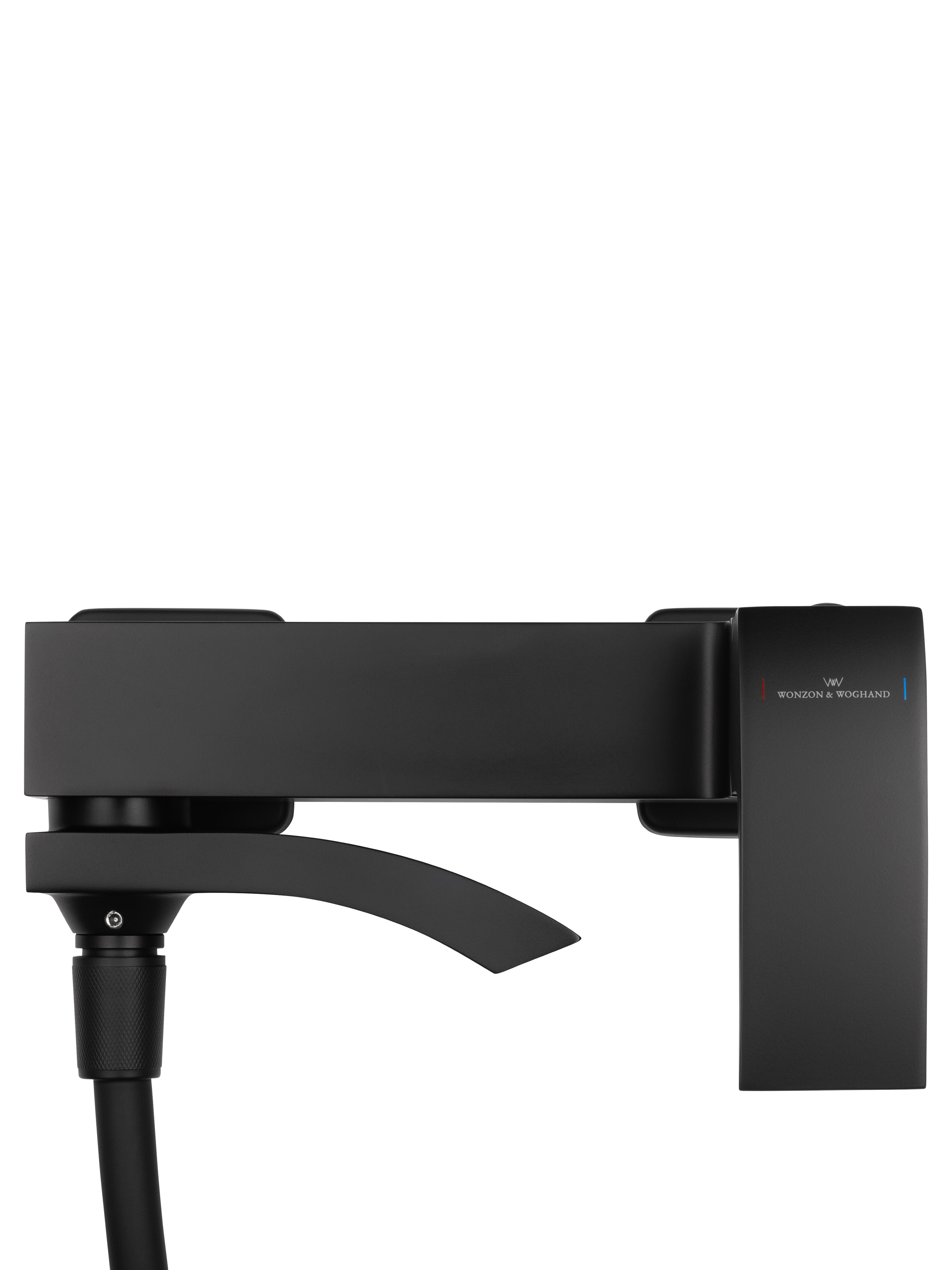 Смеситель для ванны с душем WONZON & WOGHAND FIT, Черный матовый (WW-88639009-MB) - Gidratop.ru изображение