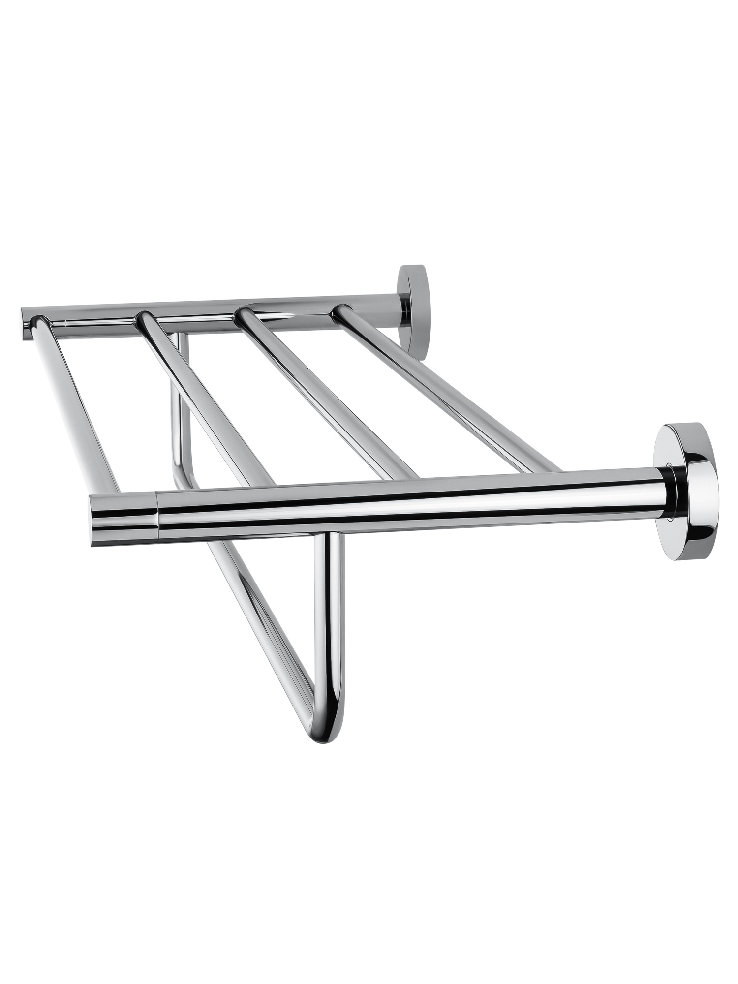 Полотенцедержатель с полкой WONZON & WOGHAND EASY, Хром (WW-8181) - Gidratop.ru изображение