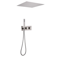 Душевая система ABBER Daheim AF8255SP скрытого монтажа без излива, термостат, сатин - Gidratop.ru изображение