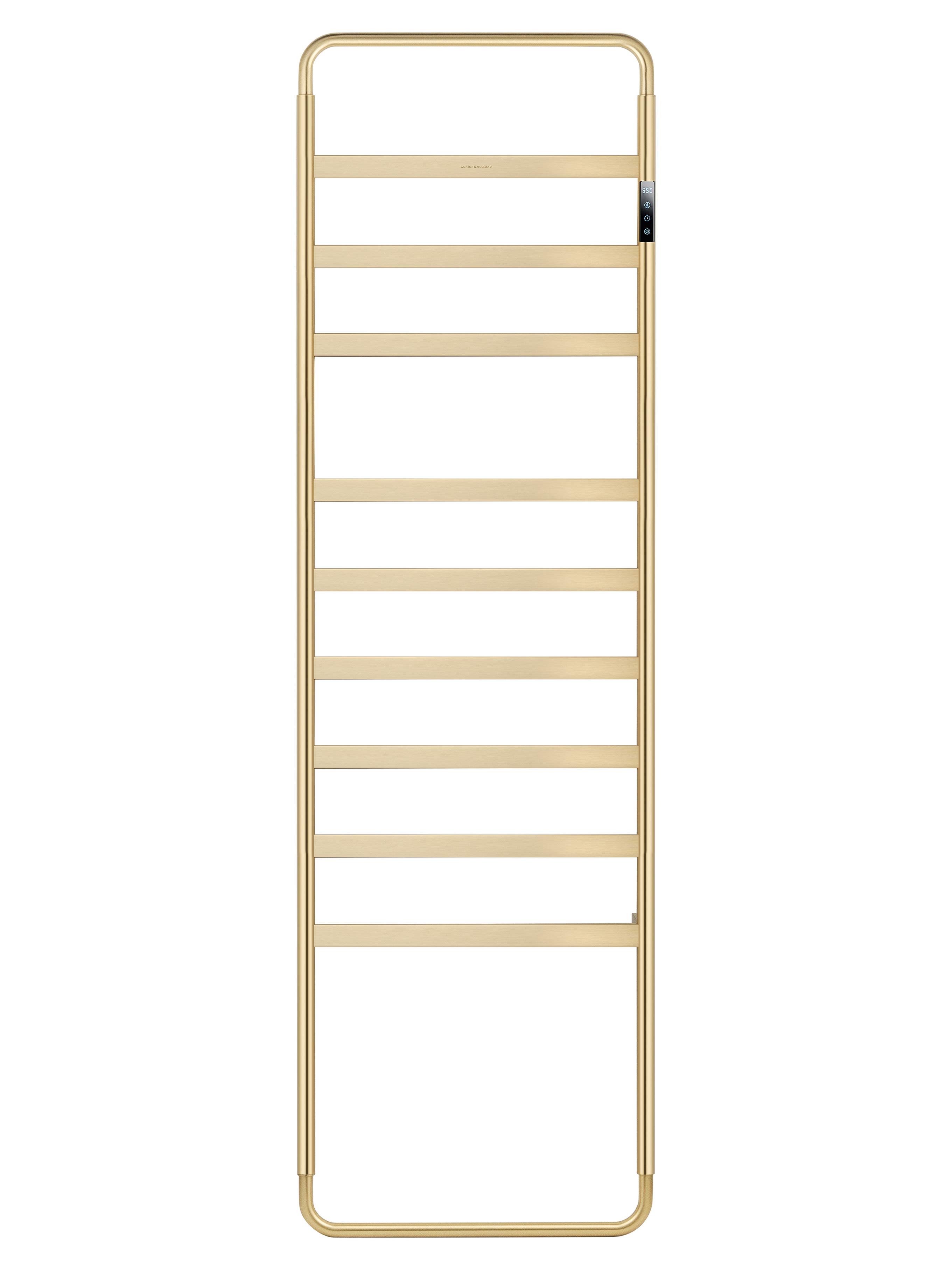 Полотенцесушитель электрический WONZON & WOGHAND DÜSSELDORF, Брашированное золото (WW-A204-BG) - Gidratop.ru изображение