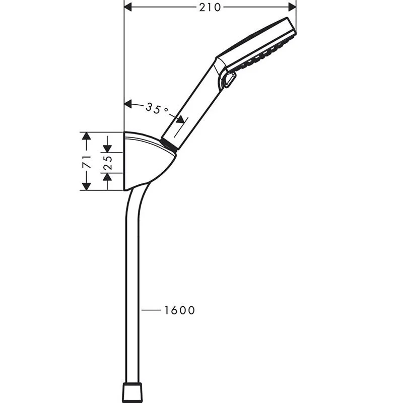 Душевой комплект Hansgrohe, хром, 71400000/71070000/26273000 - Gidratop.ru изображение