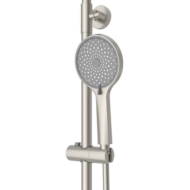 STYLUS-CD-IN Душевая стойка со смесителем, сатин - Gidratop.ru изображение