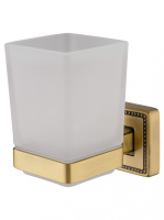 Стакан для зубных щеток с держателем WONZON & WOGHAND ROMA, Бронза (WW-7221) - Gidratop.ru изображение