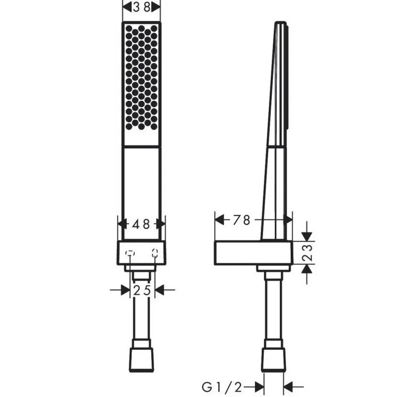 Душевой набор Hansgrohe Rainfinity 100 1jet, с держателем, шланг 160 см, хром, 26856000, 1 режим струи - Gidratop.ru изображение
