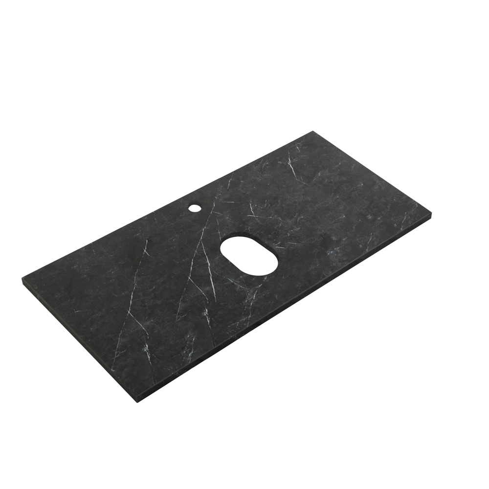 Столешница из керамогранита 1000x460 KEP-100-MNO Marmo Nero Opaco - Gidratop.ru изображение