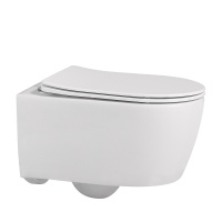 Унитаз ABBER Bequem AC1104 подвесной белый, безободковый - Gidratop.ru изображение