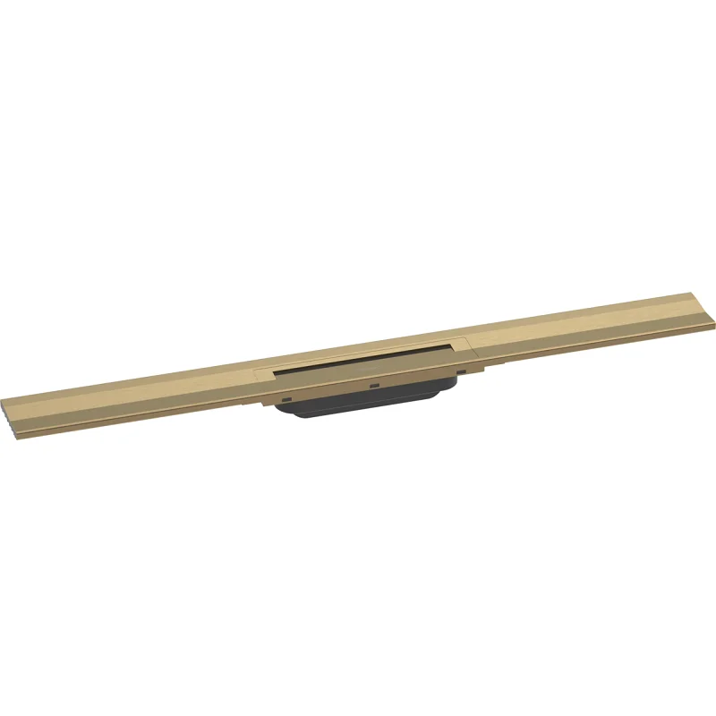Решетка для дренажного канала Hansgrohe RainDrain Flex, 80 см, шлифованная бронза, 56051140 - Gidratop.ru изображение