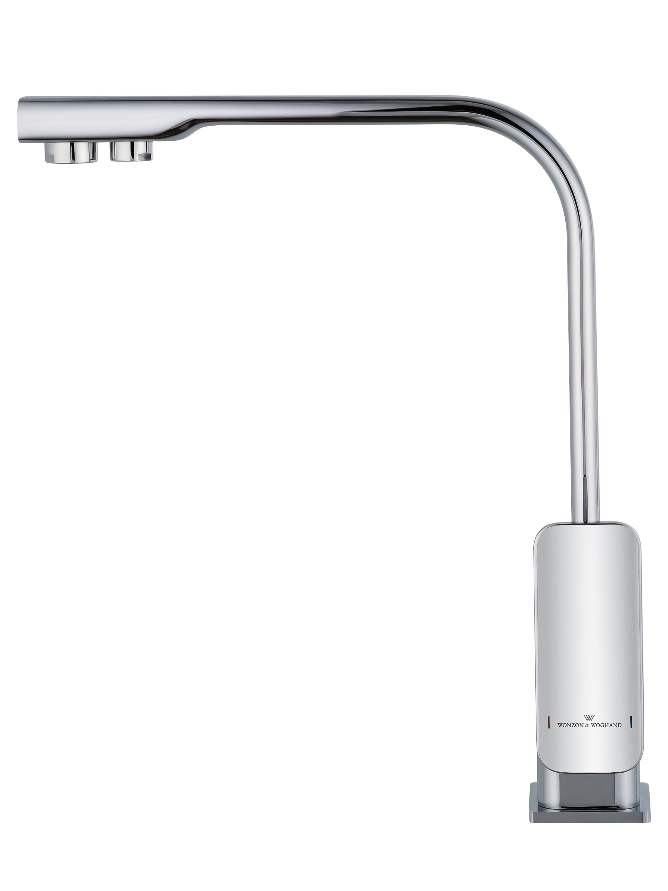 Смеситель для кухни с подключением фильтра WONZON & WOGHAND, Хром (WW-88458004-CR) - Gidratop.ru изображение