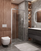 Душевая дверь CEZARES MOLVENO-BF-3-90-C-Cr-IV - Gidratop.ru изображение