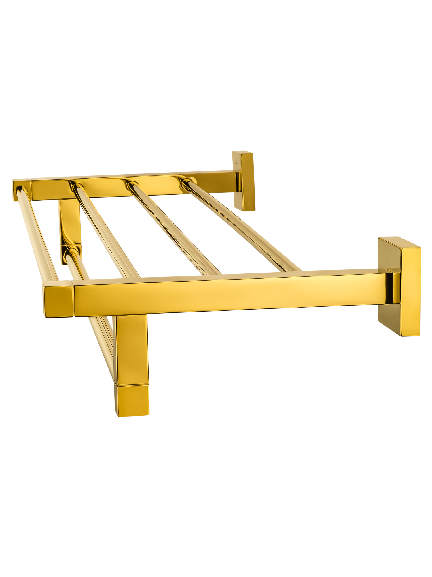 Полотенцедержатель с полкой WONZON & WOGHAND POLO, Темное золото (WW-8981-DG) - Gidratop.ru изображение