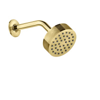GESSI INCISO верхний душ настенная, шарнирная на 1/2,  Oslash;200мм, цвет: золото - Gidratop.ru изображение