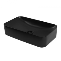 Раковина накладная ABBER Rechteck AC2204MB черная матовая - Gidratop.ru изображение