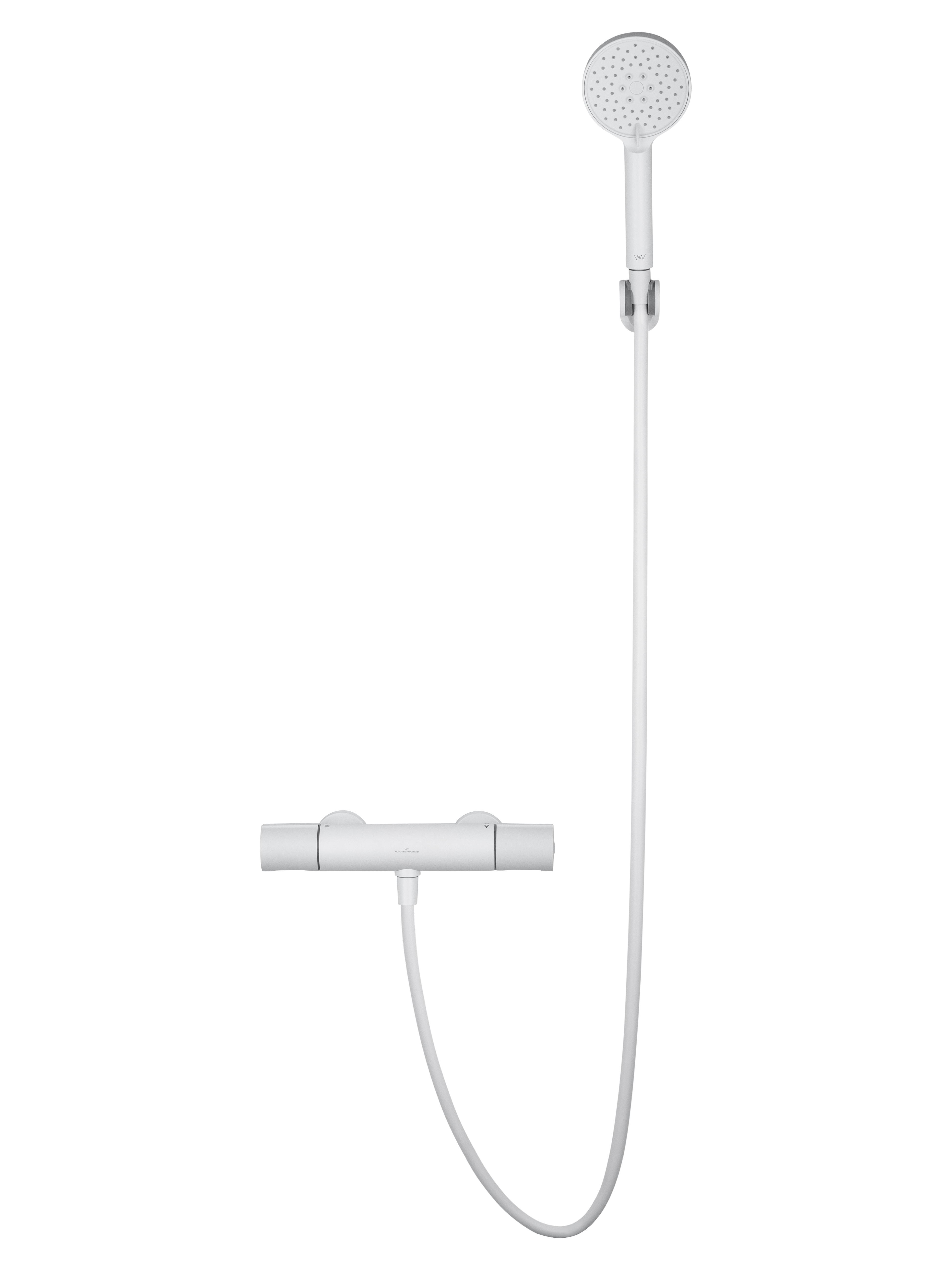 Смеситель для душа с термостатом WONZON & WOGHAND INN 2, Белый матовый (WW-A2006-A-MW) - Gidratop.ru изображение