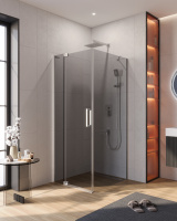 Душевой уголок CEZARES SLIDER-AH-1-90-70/80-GRIGIO-Cr - Gidratop.ru изображение