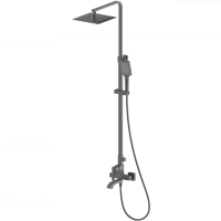 Душевая система WONZON & WOGHAND FLEX, Темный графит (WW-88047072-BGM) - Gidratop.ru изображение