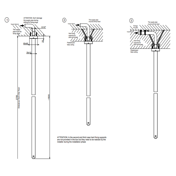 GESSI  INVERSO DIAMANTATO излив потолочный, комбинируемый с удаленным управлением, цвет: Warm Bronze Br PVD - Gidratop.ru изображение
