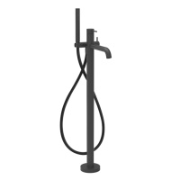 GESSI 316 напольный смеситель для ванны с душевой лейкой (внешние части), цвет: Black XL - Gidratop.ru изображение