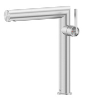 Смеситель ABBER Perfekte 316 AF8A11BST-L для раковины, сталь брашированная - Gidratop.ru изображение