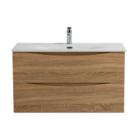 MARINO-CER-N База под раковину подвесная с двумя выкатными ящиками, Rovere Bianco, 796x455x500, MARINO-CER-N-800-2C-SO-WO-P - Gidratop.ru изображение