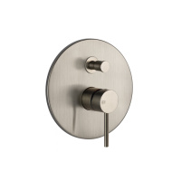 Gessi Emporio Via tortona внешние части для настенного смесителя на 2 выхода с переключателем ванна-душ, цвет: Finox Brushed Nickel - Gidratop.ru изображение