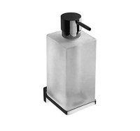 Colombo Look Дозатор для жидкого мыла, подвесной, цвет: хром/матовое стекло - Gidratop.ru изображение