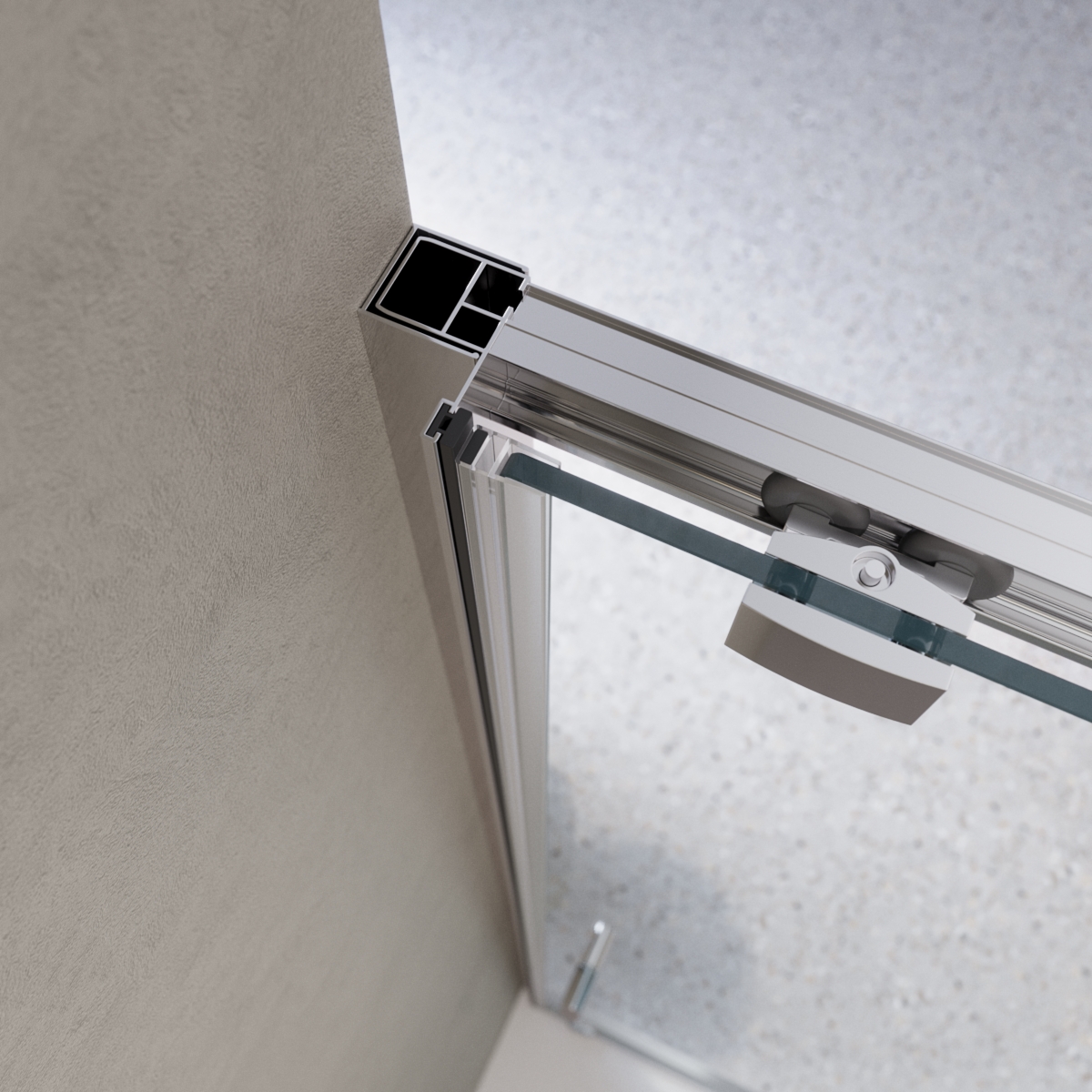 Душевая дверь BelBagno LUCE-BF-1-100-C-Cr - Gidratop.ru изображение