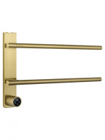 Полотенцесушитель электрический WONZON & WOGHAND NÜRNBERG, Брашированное золото (WW-AL342-BG)