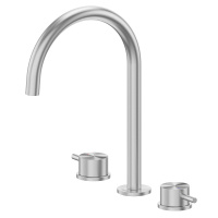 Смеситель ABBER Wasser Kreis 316 AF8108BST-M для раковины, сталь брашированная - Gidratop.ru изображение