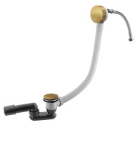 CZR-B-STW-02 Слив перелив с наполнением ванны через перелив бронза - Gidratop.ru изображение