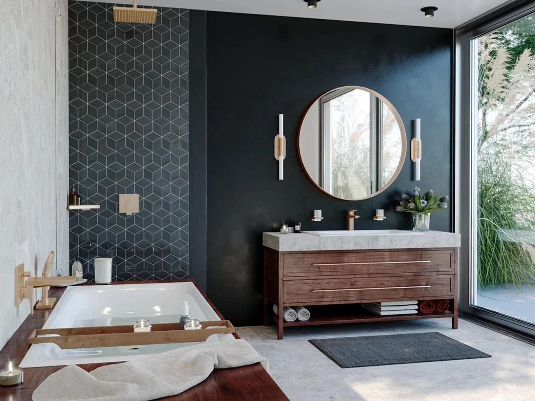 Излив Hansgrohe Metropol 32543140 для ванны, шлифованная бронза - Gidratop.ru изображение