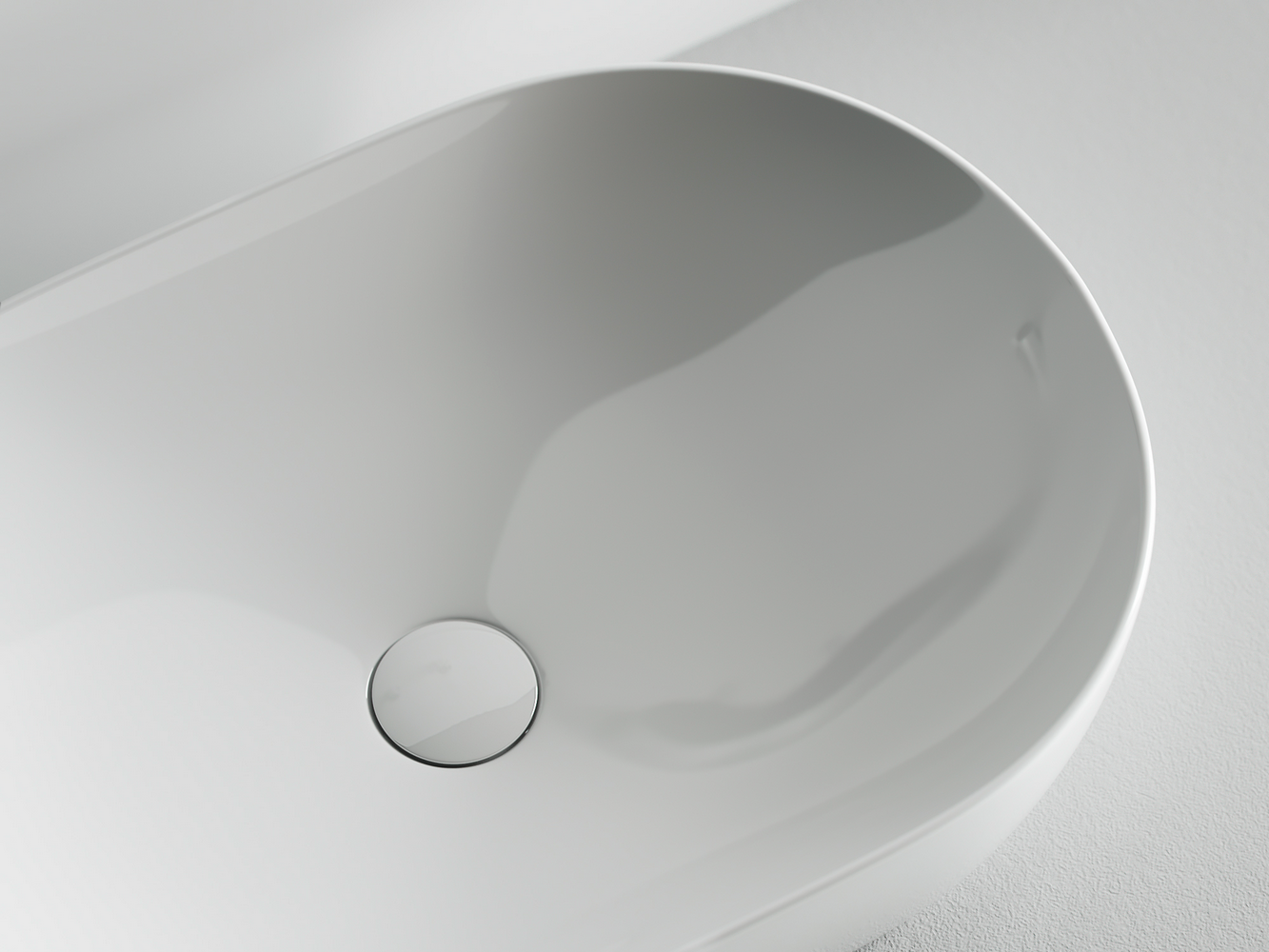 Умывальник чаша накладная овальная Element 600x415x135мм - Gidratop.ru изображение