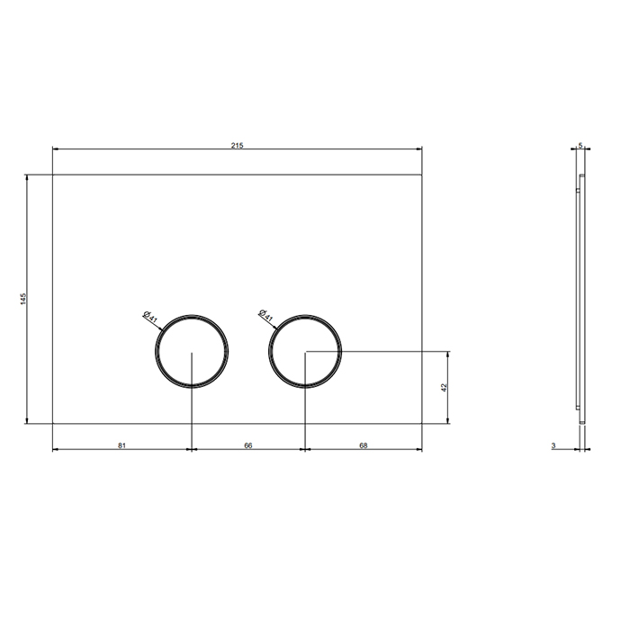 GESSI клавиша смыва для унитаза, двойная, для систем инсталляций TECE, цвет Gold PVD - Gidratop.ru изображение