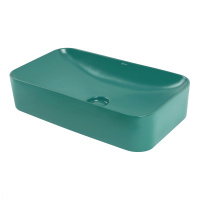 Раковина накладная ABBER Rechteck AC2204MBG зеленая матовая - Gidratop.ru изображение